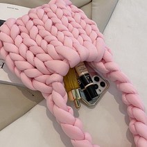 자이언트얀 빅얀 벨벳 망고실 왕모찌실 집콕 뜨개실 가방 만들기 1kg, 기본 베이직 라인1kg_피치