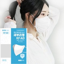 한솔메디텍 미세먼지 황사 비말차단 새부리형 KFAD 마스크 화이트 대형 [추가 덤 ], 500장+100장