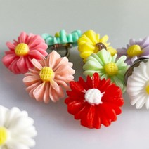 마스크가드 플라워단추 마스크핀 마, 행복마트 단추형플라워-민트