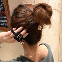 큐빅 H 헤어끈 명품헤어끈 똥머리