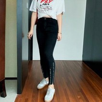 [메이킹미] 더블 지퍼 스키니 (XL-5XL) 큰옷 빅사이즈 여성의류 ST639