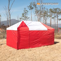 프리폼 캐노피천막 럭셔리 3X6 풀세트 야외 실내 행사용 텐트 포장마차 테라스 바람막이 그늘막 옥상, L민자풀 3X6 백홍백