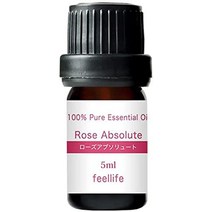 제라늄 로즈 제라늄 0.3 fl oz(10 ml) feellife 100 천연 에센셜 오일 아로마 오일 아로마 디퓨저 퓨어, 로즈 앱솔루트, 5ml