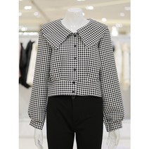 밸리걸 AK수원점 밸리걸 와이드 카라 체크 셔츠(394160)