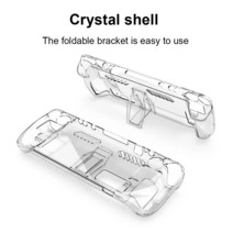 스팀덱 악세사리 케이스 스킨 투명 게임 콘솔 셸 하우징 하드 PC 크리스탈 클리어 보호 커버 스팀 데크 지원 분리형