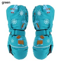 세 방수 미끄럼 방지 소년 소녀 사슴 토끼 두껍고 스키 장갑 긴팔 방풍, [01] grey