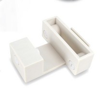 안뚫어고리 못없이커튼봉 레일 블라인드 다이소, 연보라