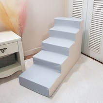 8 DECO 강아지계단5단 애견계단 펫스텝 5단 높이 60cm_오슬로그레이, 오슬로그레이-5단