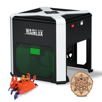 레이저각인기 레이저마킹기 CO2레이저 wainlux 새로운 미니 휴대용 레이저 조각기 cnc 레이저 기계 3000mw 레이저 헤드 마킹 기계 diy 목재 플라스틱 로고, 에게, k6-블랙-3w