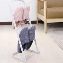 모델하우스 피부관리실 4단 실내화 거치대 슬리퍼홀더 원룸 분양관, 블랙
