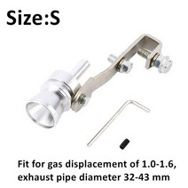 자동차 배기 파이프 머플러 수정 터보 휘슬 사운더 모방자 테일 스로트 노즐 팁 자동 액세서리, 흰색