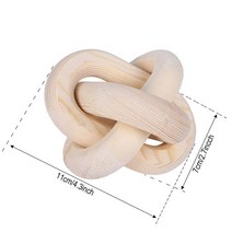 보호 스타일 나무 체인 링크 매듭. 농가 소박한 선반 장식. 커피 테이블 계층 트레이. 3 홈, 12 D3