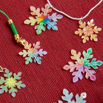 크리스마스 눈꽃 슈링클(마술종이)(매직폴리)쉬링크지, 쿠팡 야광슈링클