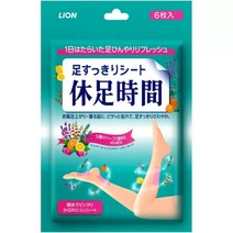 라이온 휴족시간 쿨링시트 30매 종아리 발바닥 휴족파스 일본 발파스 붓기 다리패치 마사지, 단품, 단품