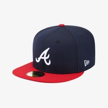[백화점매장 정품출고] 뉴에라 야구모자 볼캡MLB 어센틱 애틀랜타 브레이브스 홈 네이비 스칼렛