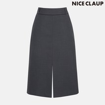 나이스클랍 배색 셋업 스커트 N231MWS252