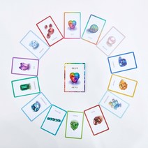 잘될 운명 포켓 카드 - 14장의 미니 확언 카드 3개, 포켓 카드 3개