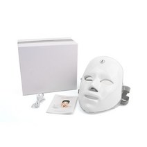 무선 led 페이스 마스크 라이트 테라피 광자 usb 충전 7 색 페이셜 마스크 안티 에이징 피부 회춘 스킨 케어 장치, 상자가 있는 usb 스타일