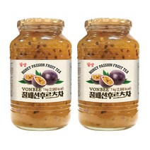 꽃샘 꿀 패션후르츠차 1KG x2 (과일에이드), 2개
