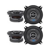 (4) ALPINE S-S40 140와트 4인치 동축 양방향 카 오디오 스피커119987