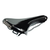 Brooks Saddles B15 스왈로 자전거 안장 블랙 크롬 프레임, Black-Chrome Frame