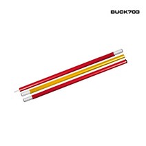 BUCK703 알루미늄 타프폴대 레드 블랙 33파이 2100mm 1P, 골드