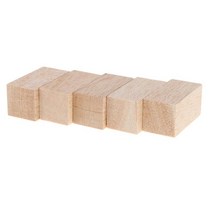 Royalways 5개 80/60mm 발사 목공예 직사각형 나무 은못 블록 30x30mm, 30x30x80mm