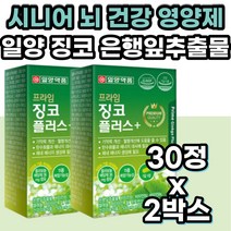 일양약품 은행잎 추출물 징코 플라보놀배당체 뇌영양제 식약처인증 두뇌 건강 뇌 영양제 기억력 혈행 개선 50대 60대 70대 80대 중년 장년 남성 여성 남자 여자 부모님 시니어