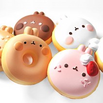 대박문구 말랑몰랑 도넛 스퀴시(랜덤) 고급재질 선물하기 좋은 개별포장, 단품, 단품
