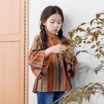 보리보리/스타일노리터 마레 블라우스(브라운), Brown/M