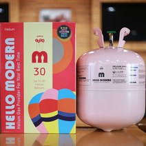 헬로 모던 일회용 헬륨 용기 10개용 20개용 30개용, 핑크30개용, 1개
