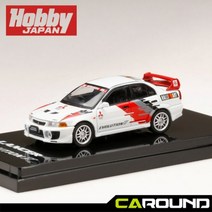 하비재팬 1:64 미쓰비시 랜서 에볼루션 5 GSR (CP9A) 1998 그룹A 프로모션 모델 - 화이트