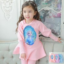 21 엘사 미러 봄 가을 여아용 아동 유아 어린이 원피스 어린이집 등원룩 옷