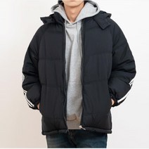두줄 라인 20대 남자 하프 숏 패딩 잠바 남성 작업복