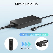 DONGERDI Razer 블레이드 230와트 전원 어댑터 RC300248 Blade 14 15 17 Pro 노트북 등을 위한 230W 충전기
