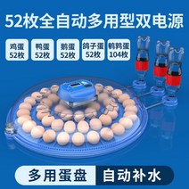 가정용 자동 달걀부화기 병아리부화 계란부화기 농장부화, 52알 자동 이중 배터리