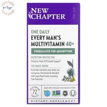 New Chapter 40대이상 남성 멀티 종합비타민 72정, 72개