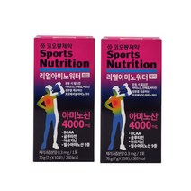 코오롱 리얼아미노워터 체리맛 아미노산 보충 음료, 70g, 2개