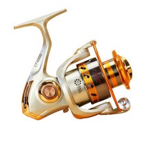 4점대베이트릴Yumoshi EF500-9000 12BB 5.2:1 금속 스피닝 낚시 릴 플라이 휠 담수/바닷물 바다 낚시 스피, 01 금_01 12_08 8000의 시리즈