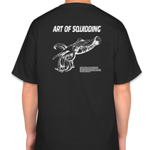 [피싱웨어]무늬오징어 에깅 루어낚시 티셔츠, XL 105, 순면라운드블랙