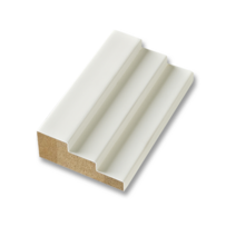 공간디피 라왕 집성목 몰딩 - 계단몰딩 (폭 54mm) C05, 하도백색(240cm)