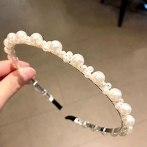 FREELIFE 여성을위한 골드 메탈 헤어 밴드 액세서리 디자이너 농구 보우 웨딩 펄 브라 이어 헤드 클립