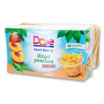 DOLE 돌 다이스 복숭아 과일컵 113g x 16개 간식용 간편과일, 돌 복숭아 과일컵 113g x 16컵