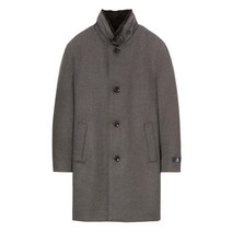 21FW [콜롬보]울캐시미어 천연모피 브라운 브라운 코트 MAJU1D081W2