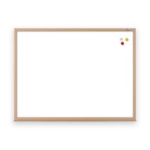 [보드뱅크]법랑화이트/유광-무암선 180x90 무늬목프레임(미송특대)