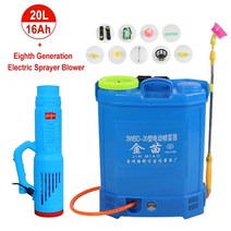 20l 백 분무기 정원 관개 전기 분무기 고압 살충제 기계 충전식 리튬 배터리, 20000ml