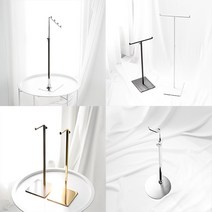 지엔디스플레이 가방걸이 거치대 모자걸이 가방진열대 가방행거, 2) 라운드 가방걸이 블랙, 1개