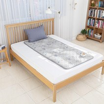 라돈안심 한일태양마루 전기매트 전기카페트 전기장판 전기요, 그레이 플라워, 싱글(90x180cm)