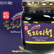 명진 농장 도라지청 300g 국내산 도라지 엑기스 농축액 진액 즙 차, 1병