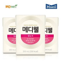 메디웰 당뇨식 빨대증정 환자식 환자영양식 200ml 24팩, 24개